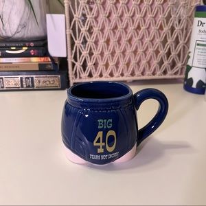 Big 40 Mug - Years Not Inches - Blue Underwear Pants Coffee Cup Novelty Papel